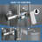 47"H Solid Brass Wall Mounted 3-Functions Exposed Complete Shower System with Slide Bar with Tub Spout