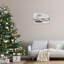 «Snowy Farmhouse on Christmas», estampe numérique encadrée, design par Lori Deiter-114293379-114293382