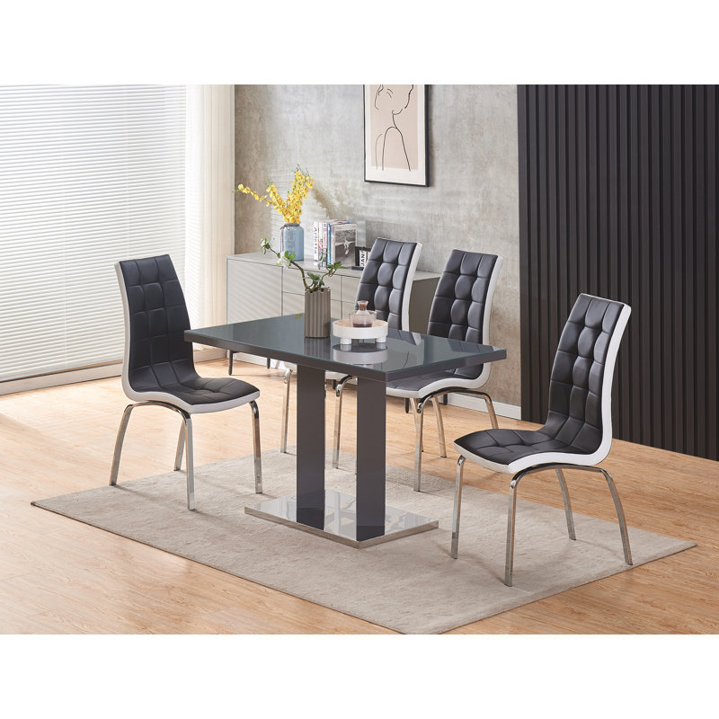 Atanya Dining Set, Black