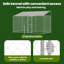 Dog Cage Dog Kennel Outdoor Dog Crate Pet House Grey Galvanised Steel