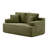 Eyisean 66" Boneless Loveseat Sofa, Corduroy Upholstered Compression Couch with Cup Holders & Side Pockets, Throw Pillow, 2 Seater Cloud Floor Couch for Living Room, Apartment, Small Space, No Assembly Required-1418966331-1418422206