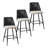 Briahnna 27" Upholstered Boucle Rattan Full Back Counter Stool Set of 3-566296425
