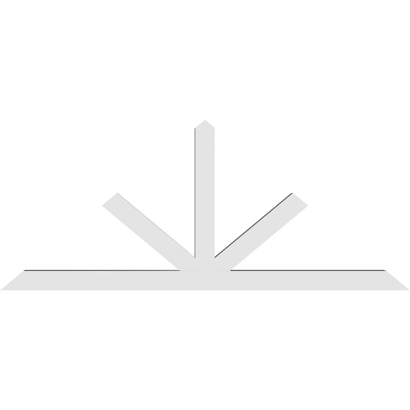 Support à pignon Saratoga, H 35 po x l 84 po (pas: 10/12), P 4 po x F 4 po, PVC