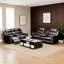 Housse inclinable extensible, fauteuil inclinable noir à 5 places avec console centrale et porte-gobelets, stable pour des housses de repos confortables, conception à deux niveaux orientée confort