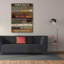 «Cabin Rules On Wood» par Jean Plout, art mural sur toile-1204942246