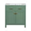 Meuble-lavabo moderne 30 po avec lavabo en céramique et portes à fermeture douce | Idée de cadeau