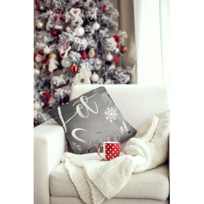 Kassandra Let It Snow Square Scatter Cushion