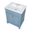 Meuble-lavabo 24 po bleu indigo avec portes à fermeture en douceur