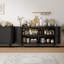 Buffet en bois Jamyia avec 2 portes et tablettes réglables -628337107-611288077