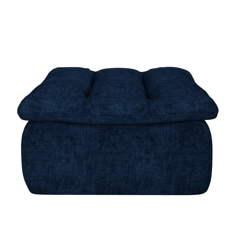Lazy Armless Ottomans, Blue