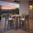 Laguna Aluminum Outdoor Stool with Cushion-39267674-98128098