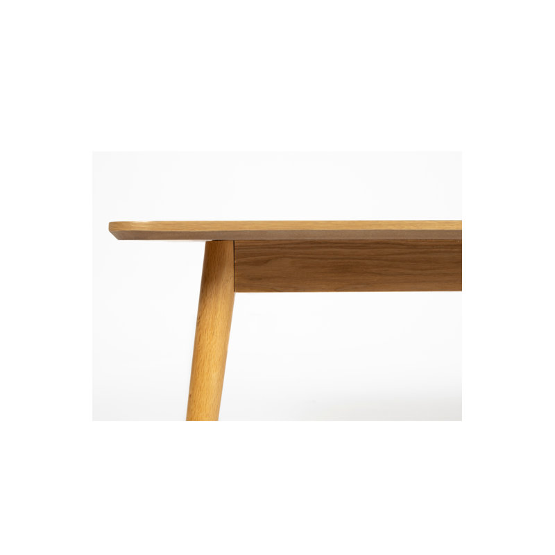 Fabio Solid Wood Coffee Table, Light Brown