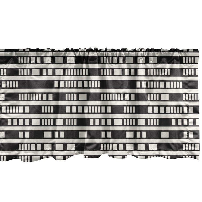 Ensemble de 2 cantonnières Ambesonne Feather Minimal 54 po x 12 po Multicolor