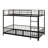 Metal Bunk Bed With Slide And Guardrails-529470368-529470366