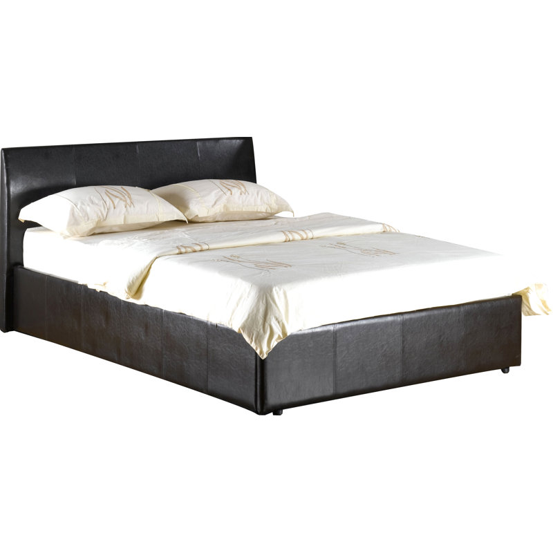Quentin Upholstered Ottoman Storage Bed, Black, Kingsize (5')