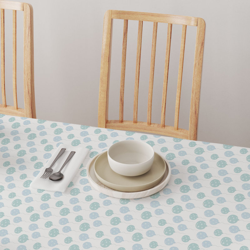Rectangular Floral Cotton Twill Tablecloth