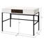 Bureau noir avec prise - Rangement pratique pour ordinateur, spacieux et