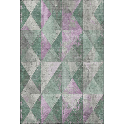 Premium Machine Washable Meidell AMF1721 Geometric Rug