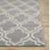 Tapis géométrique gris