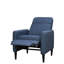 Fauteuil inclinable bleu avec accoudoirs relaxants, 30,55 po de profondeur, 34,5 po de largeur, 40,51 po de hauteur, 75,7 lb de zone de confort,