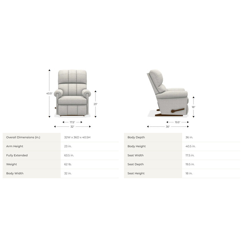 Emmons Leather Rocker Recliner, Oak