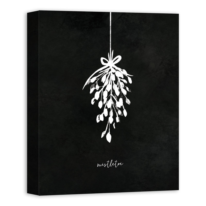 «Black and White Mistletoe», impression sur toile