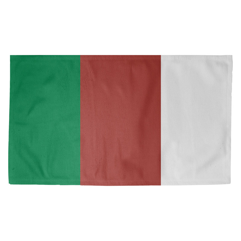 Tapis à rayures vert/doré, Rectangle 5 pi x 3 pi