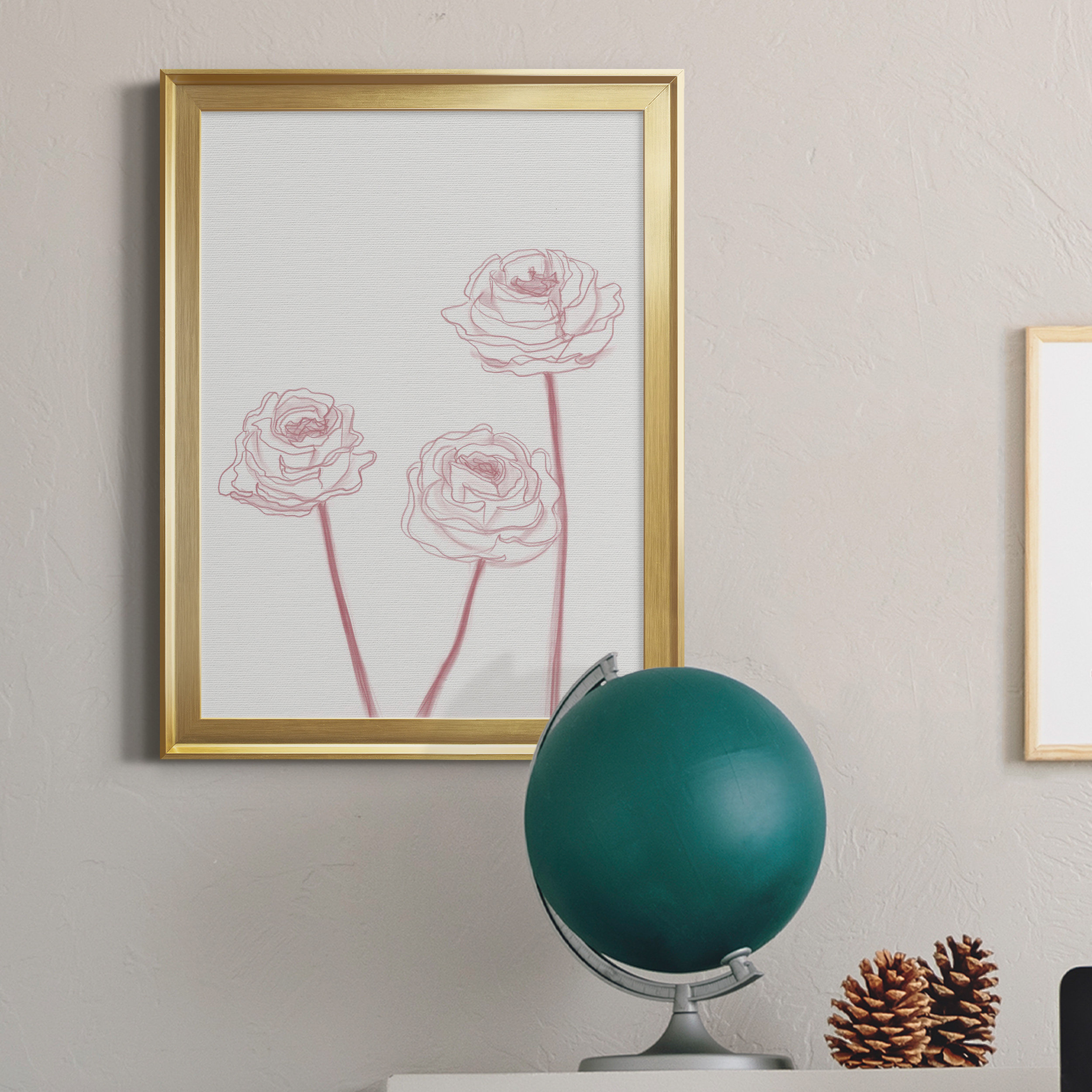 Winston Porter Peony Blooms Ii - Picture Frame Print on Canvas | Wayfair