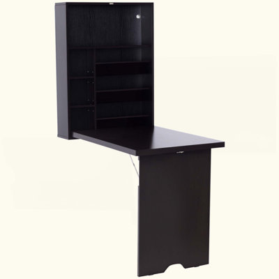 Bureau convertible mural escamotable, bureau flottant multifonctionnel