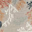 Tapis d'extérieur abstrait bleu et gris 8 pi x 10 pi résistant aux taches