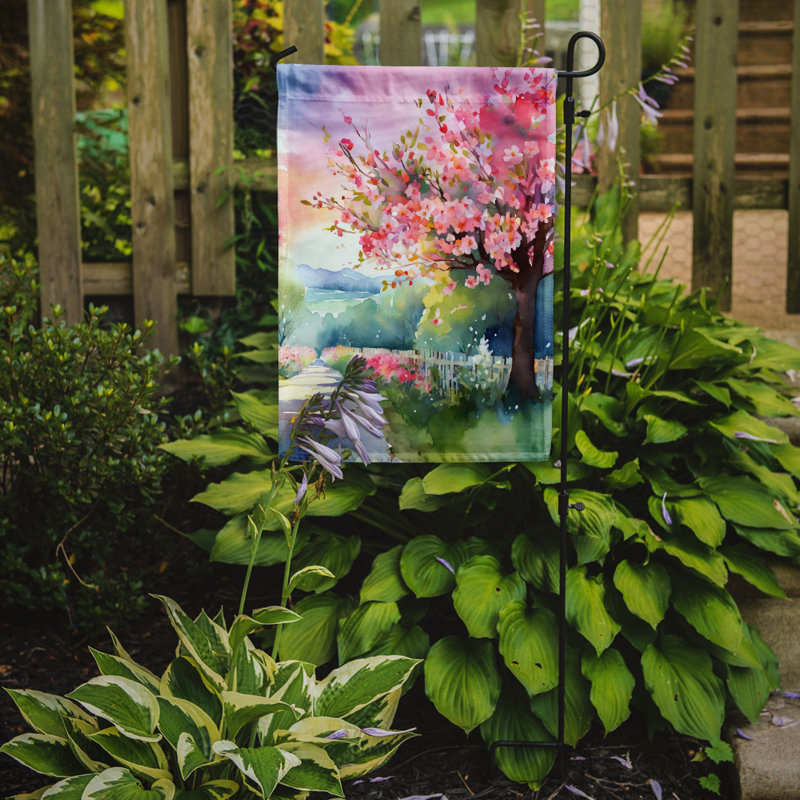 Drapeau de jardin double en polyester H 15,5 po x l 11,25 po