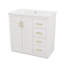 Ensemble de meuble-lavabo 36 po avec lavabo en céramique 36 po, ensemble de meuble-lavabo autonome équipé de 3 tiroirs-403869216