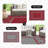 Shimeek Red/Gray Waterproof Plastic Outdoor Mat