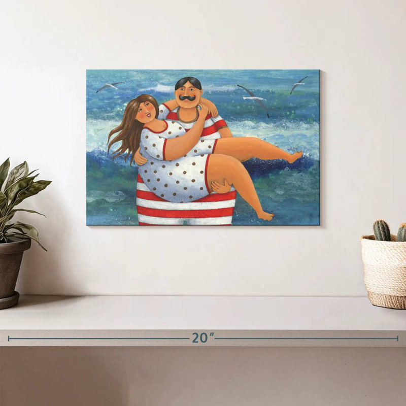 Couples serrés, H 8 po x l 12 po