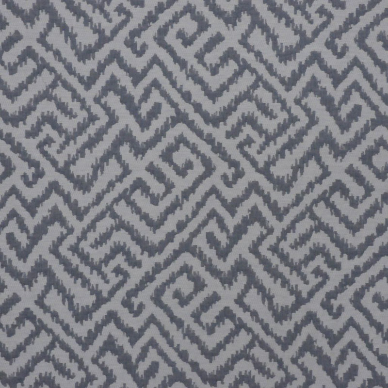 Allure Geometric Fabric, Denim