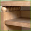 Table basse rustique en bois naturel 59 po - Console peu encombrante pour couloir / salon avec tablette ouverte