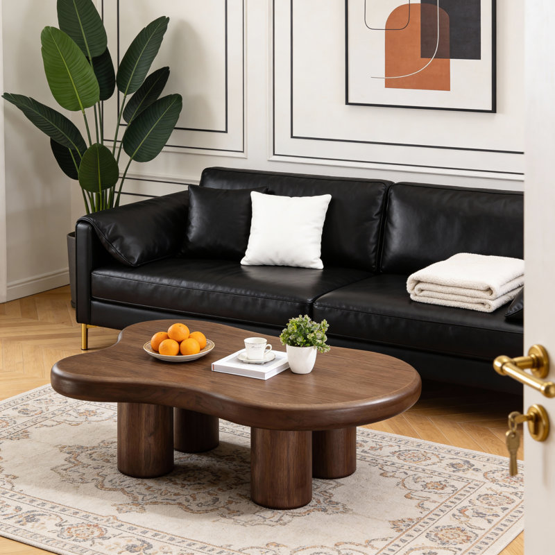 Table basse 48,4 po 48 po, Brun
