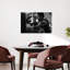 Powerful Boxing Woman Contemporary Architecture Wall Art Print 1 Piece Wrapped Canvas Wall Art-27302748