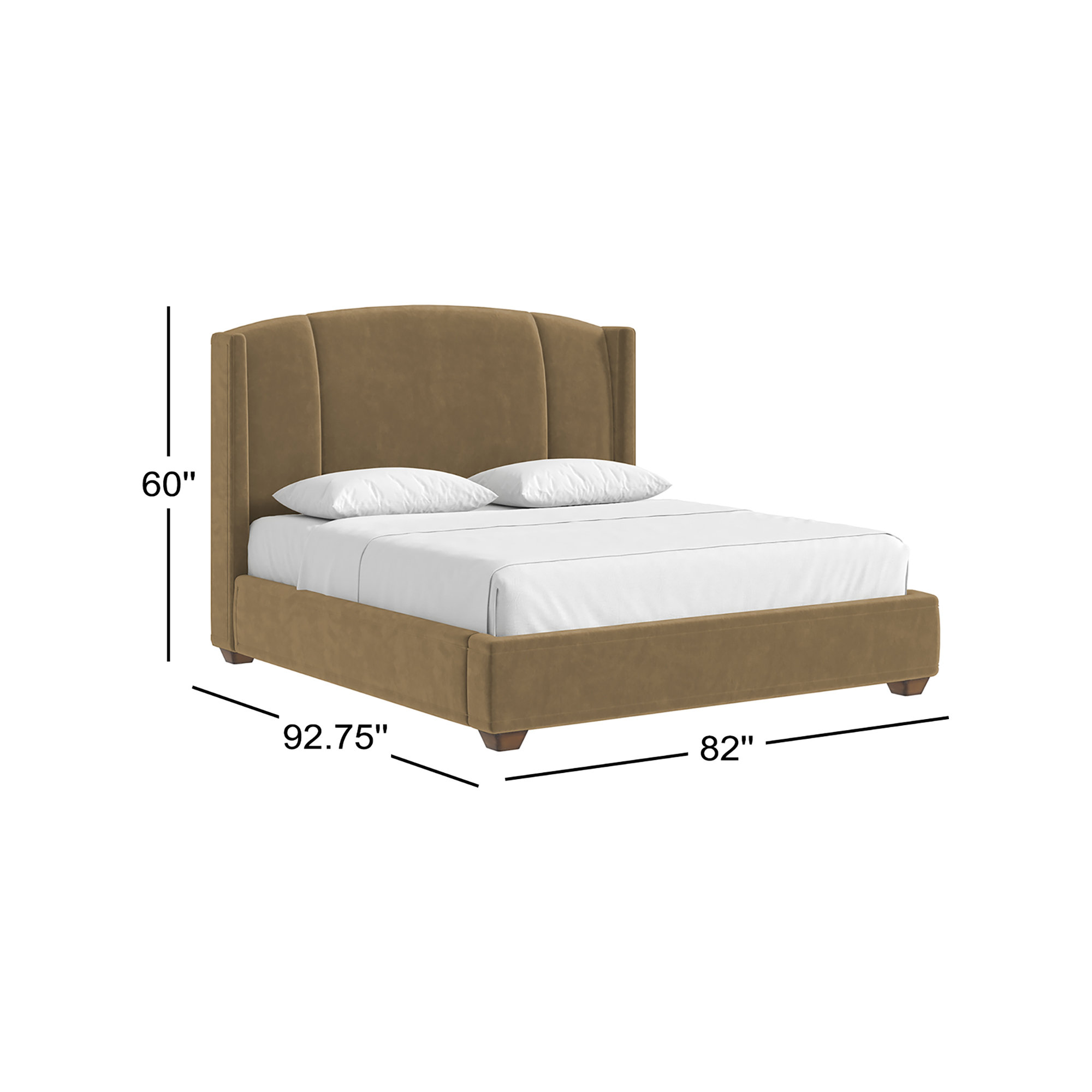 Harbor Upholstered Bed, Queen
