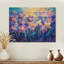 Lavande harmonie de jonquilles en été II - Décoration murale traditionnelle en bois sur bois de pin naturel-1686955172