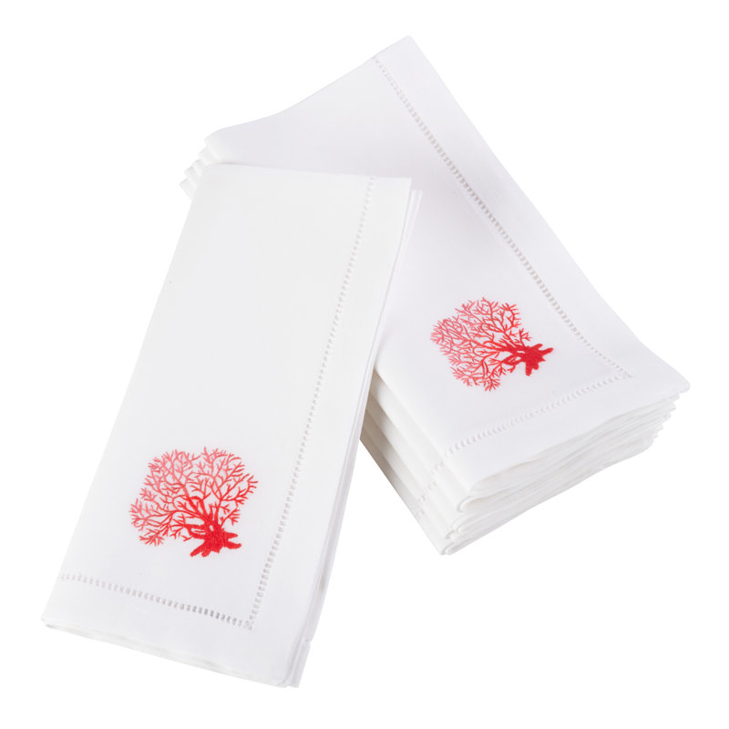 Serviette en coton 20" broderie Villasenor