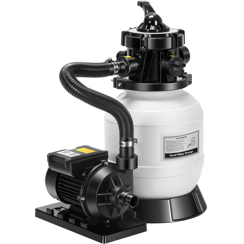 10 po. Pompe à filtre à sable 2087 GPH 4600 GAL pour piscine hors terre