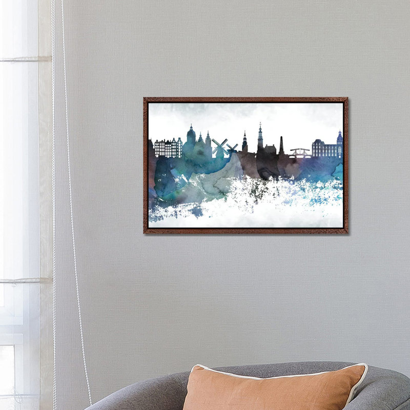 Mexico Bluish Skylines 1 Piece Wrapped Canvas Wall Art, 66.04 cm H x 45.72 cm W, Classic Wood Framed Canvas