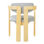 Ensemble de 2 chaises de salle à manger d'extérieur en bois d'acacia avec coussins, fauteuils modernes en bois massif avec revêtement résistant aux intempéries pour patio, jardin, balcon et cour arrière
