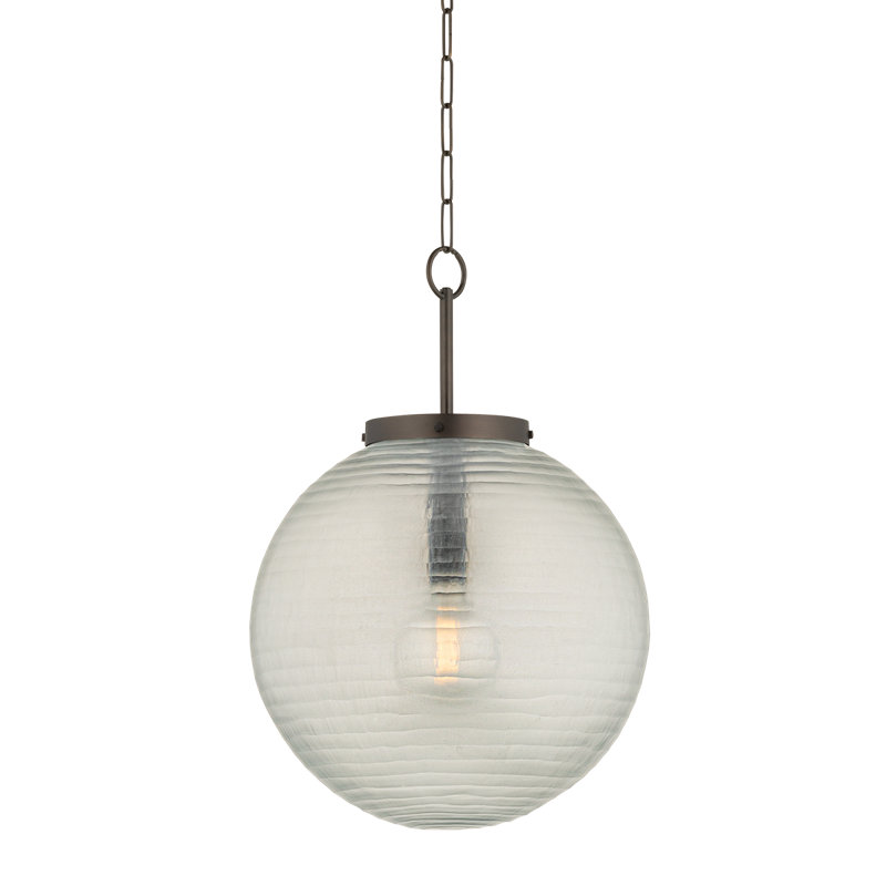 FALLS MILLS Pendant, Bronze, 28.75" H x 20" W x 20" D