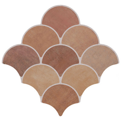 Scala 12.13" x 12.13" Porcelain Spanish Wall & Floor Tile