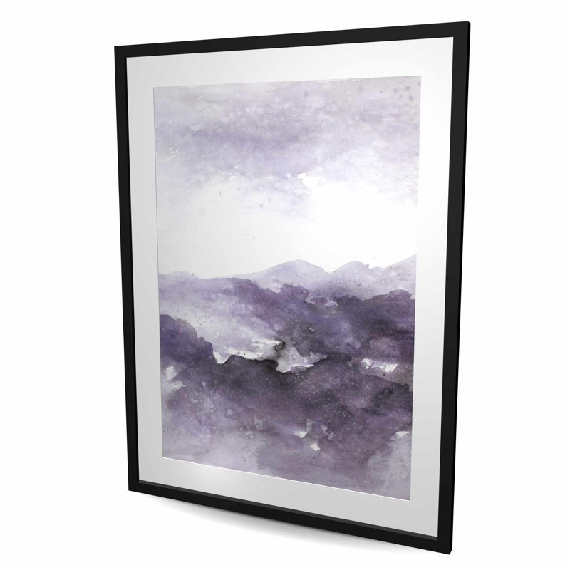 Mauve nuage - formes de salon encadrées