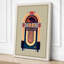 Jukebox Art Deco - Wrapped Canvas-344174930-344174931