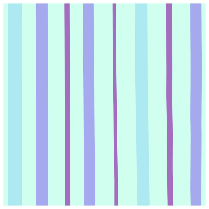 Tapis de bain mauve à rayures verticales, L 24 po x L 17 po