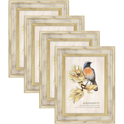 5x7 White Picture Frames Set Of 4